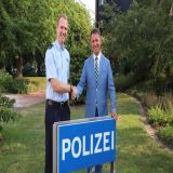 Michael Stickeln begrüßt Karsten Koutsky
