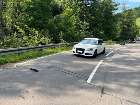 Kleinkraftrad geriet in den Gegenverkehr